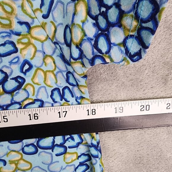 Womens LuLaRoe Simply Comfortable A-Line Dress Blue & Green Abstract Print XS - Picture 6 of 8